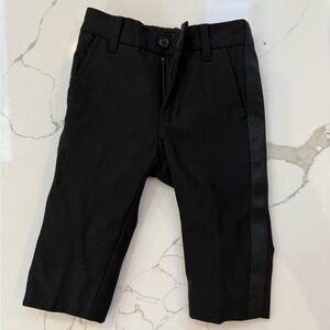 Janie and Jack Black Formal Kids Tuxedo Pants